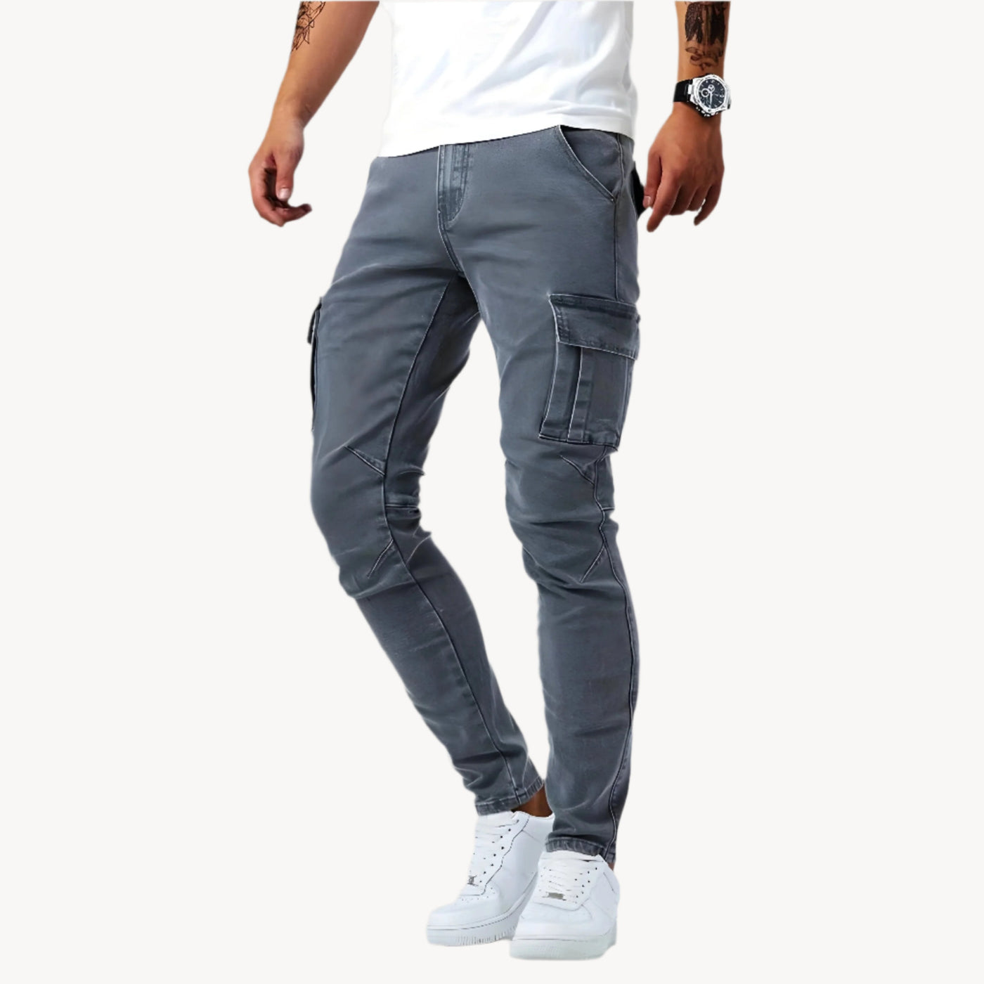 Pantalon cargo stretch Old Money