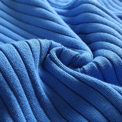 Pull à col roulé en maille côtelée Old Money