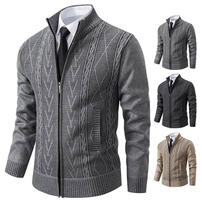 Manteau en maille matelassée pour homme, automne-hiver : chaleur et style