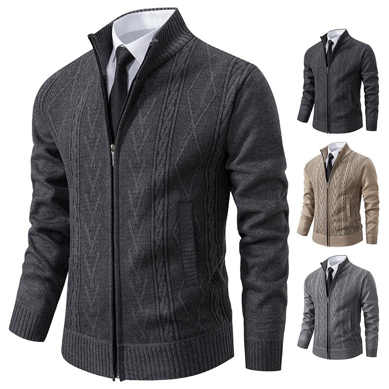 Manteau en maille matelassée pour homme, automne-hiver : chaleur et style